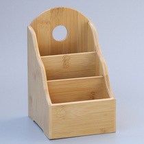 Hand Side Containing Box Fashion Makeup Essence Public Bamboo Remote Control Shelf Multi-Compartment room storage box Genesis Wood Home