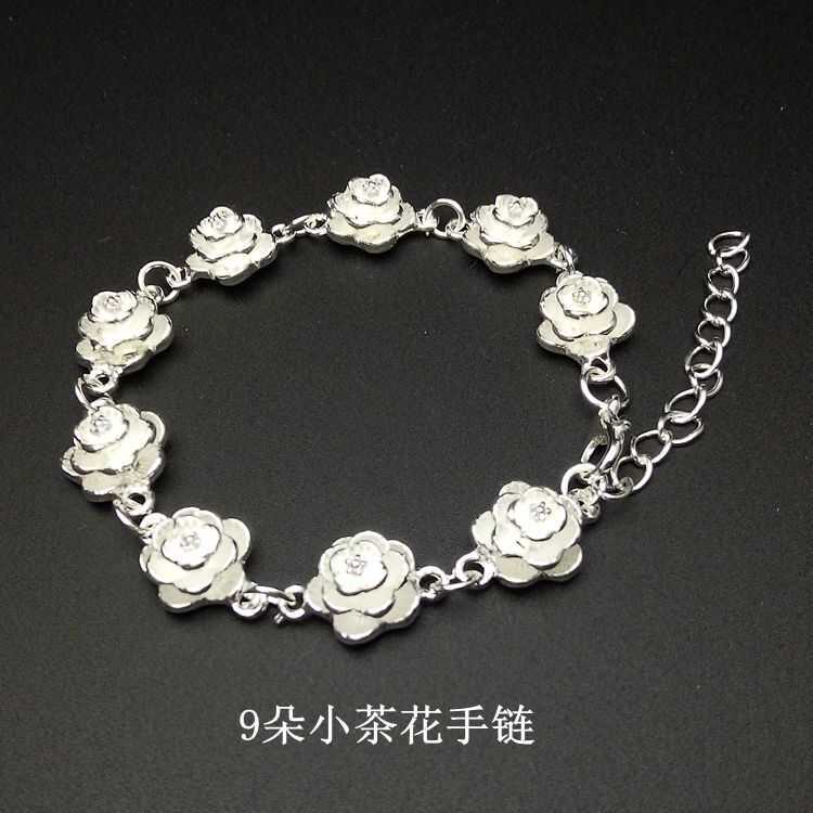 Tourist Souvenir Products Miao and Tibetan Ethnic Handcrafted Jewelry 9 Small Camellia Flower Bracelets for Women Individually Packaged Tourist Souvenir Products Miao and Tibetan Ethnic Handcrafted Jewelry 9 Small Camellia Flower Bracelets for Women Individually Packaged