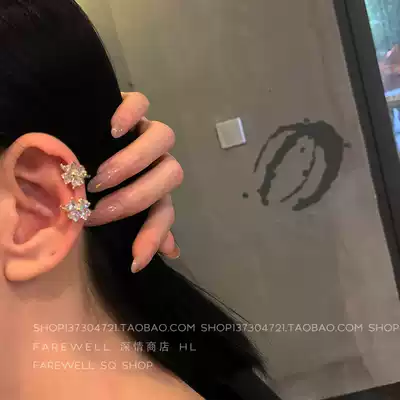 Super American ins ear bone clip cold wind ear clip no ear hole female fairy wind forest system super fairy French Net red senior sense