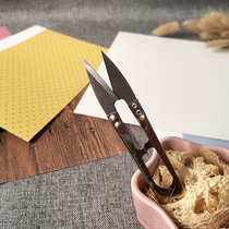 diy handmade scissors cross stitch thread scissors gauze scissors mini tailor scissors office U-shaped scissors home sewing