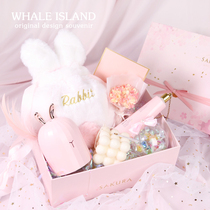 Heart-moving high-end hand gift female companion gift Wedding sister morning robe Best friend return gift Wedding gift box gift high-end