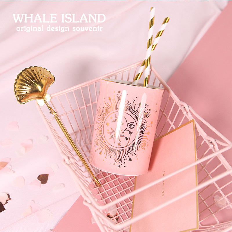 Ceramic couple cups home Japanese-style water cups a pair of creative Nordic style cold style personality light luxury coffee cups