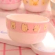 Xuất khẩu Nhật Bản đơn Winnie the Pooh bộ đồ ăn tròn bát nhỏ bát cơm nhựa melamine bộ đồ ăn kích thước nhỏ - Đồ ăn tối