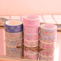 Super cute cartoon Twin Star hand tear paper tape cute diy decorative sticker tape paper