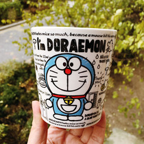 Tail single machine cat Dolla A dream biker When cat cartoon ceramic cup water glass mark cup drink mug