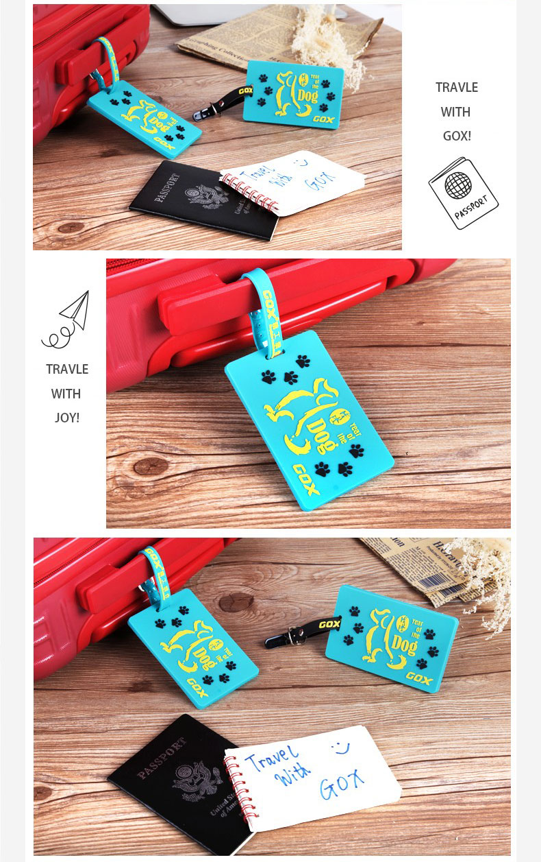 Gox travel travel hành lý nhận dạng đăng nội trú vượt qua board silica gel tag danh sách vận chuyển thẻ bus thẻ set ví để thẻ