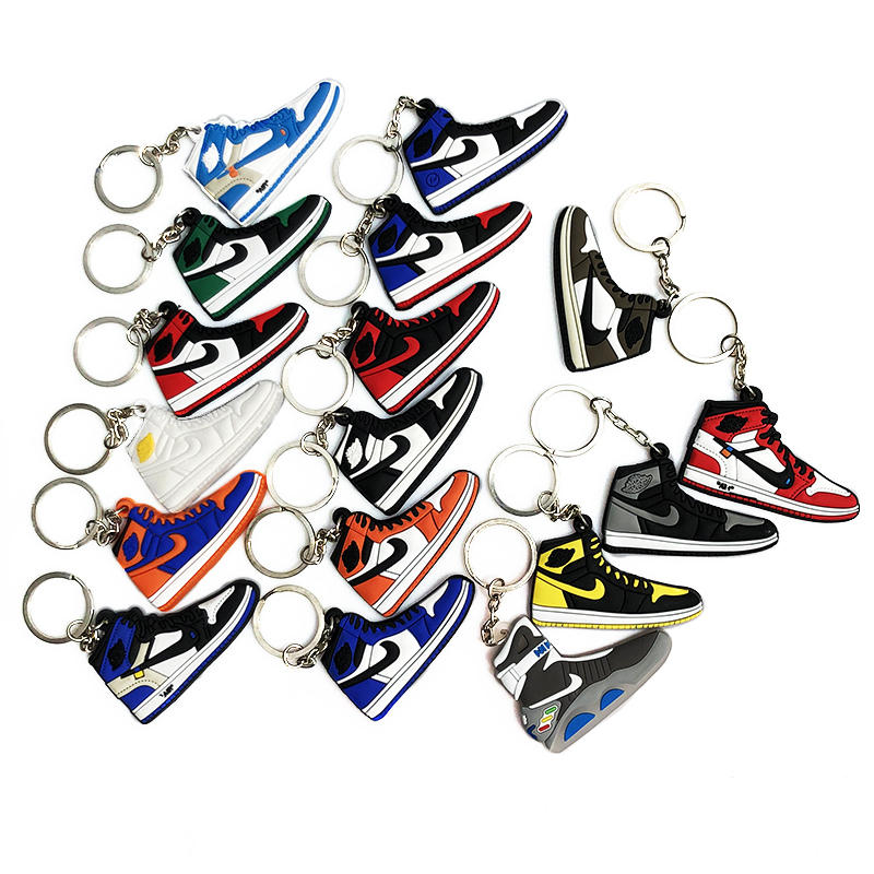 Flat Surface Co-Branded Keychain Gift Basketball Shoe Chain Tiktok Backpack Pendant Birthday Gift for Couples