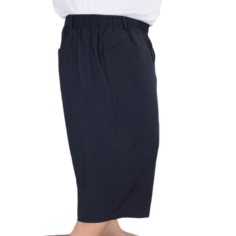 Mùa hè quần short nam 7 điểm thư viện mỏng rộng eo cao đàn hồi sâu quần bảy quần quần áo thể thao nam