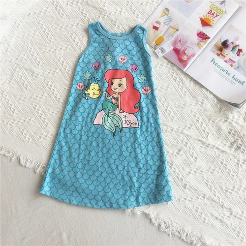 Милое комфортное платье без рукавов, 4-6 лет