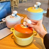 Nuby, керамическая милая высококачественная супница для школьников для домашнего использования