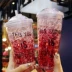 Mùa hè cốc đá sippy cốc nhỏ nước ngọt cốc cô gái phiên bản Hàn Quốc cốc nước đá đôi cốc nhựa cốc lạnh - Tách bình thuỷ tinh đựng nước Tách