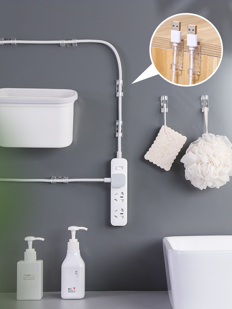 Wire holder Cable manager Network cable routing artifact Line line clip Line clip nail-free self-adhesive 0206