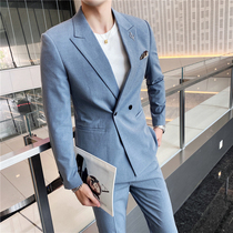 2021 autumn wedding suit mens suit slim Korean handsome youth dress trend student suit jacket men