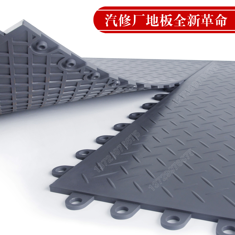 Auto repair plant workshop industrial PVC rubber splicing lock floor rubber floor wear-resistant pressure-proof oil stain concealment new model