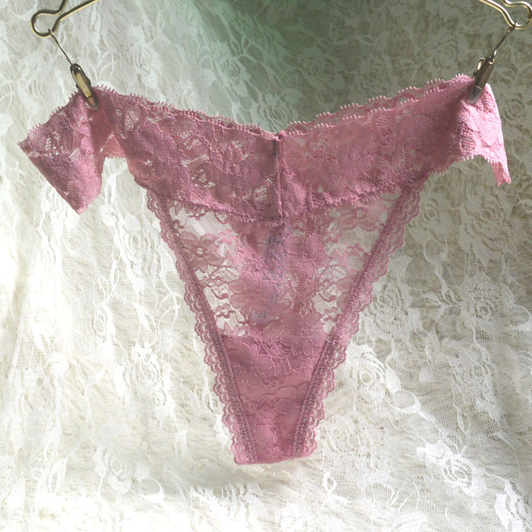 Đầy đủ 3 包邮 Châu Âu và Mỹ sexy thong nữ trong suốt lưới ren T quần nóng cám dỗ dicing quần lót quần xì giấy