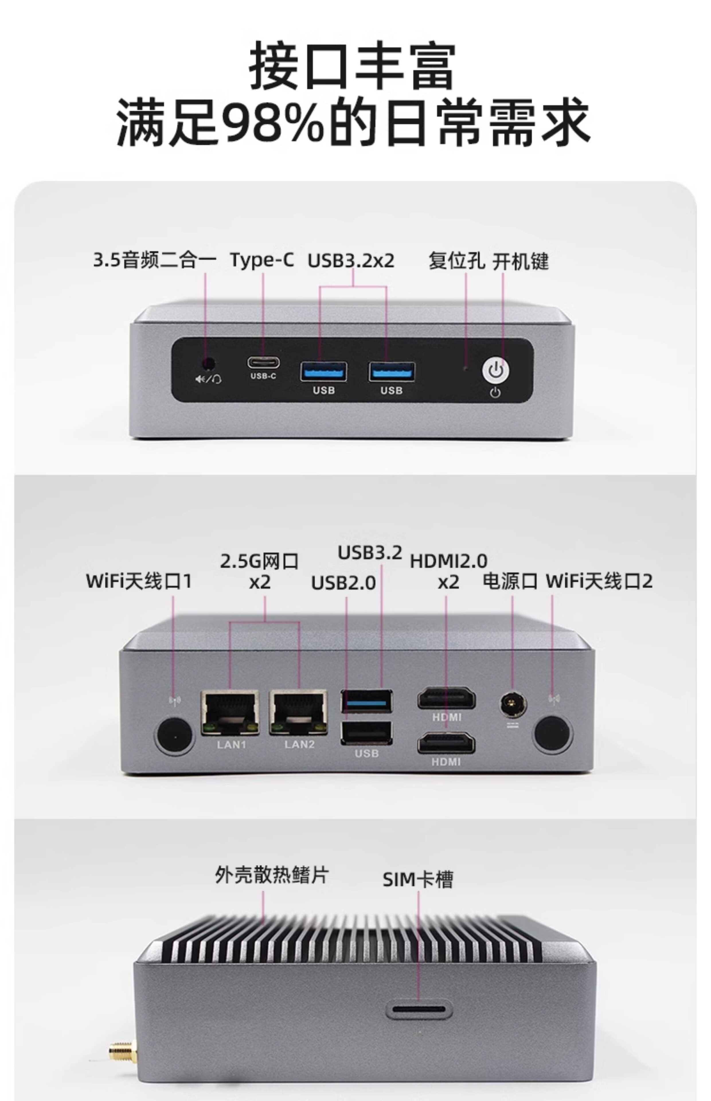 Mofang N150 мини главная эвм win11 офис игра 4K миниатюрный miniPC малый электрический мозг сеть тройное Отображение M8s Morefine/party