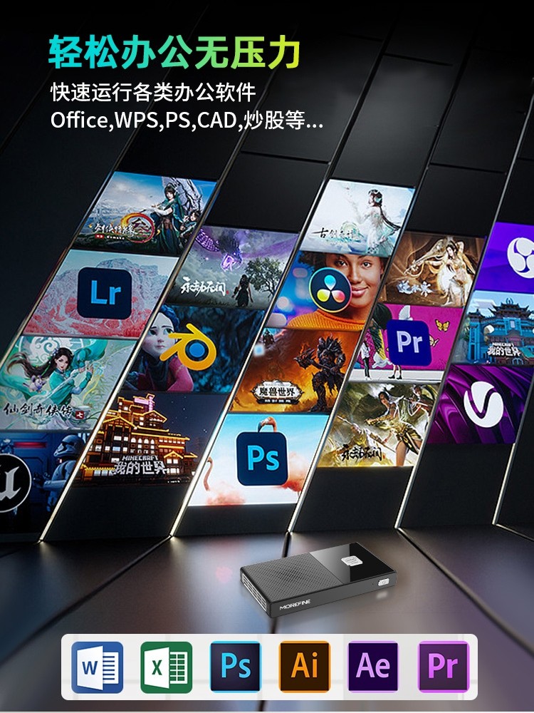 Mofang 13Th Generation N150 Mini Host Win11 Office Home Gaming Mini Pc Small Computer 4K Barebone M6