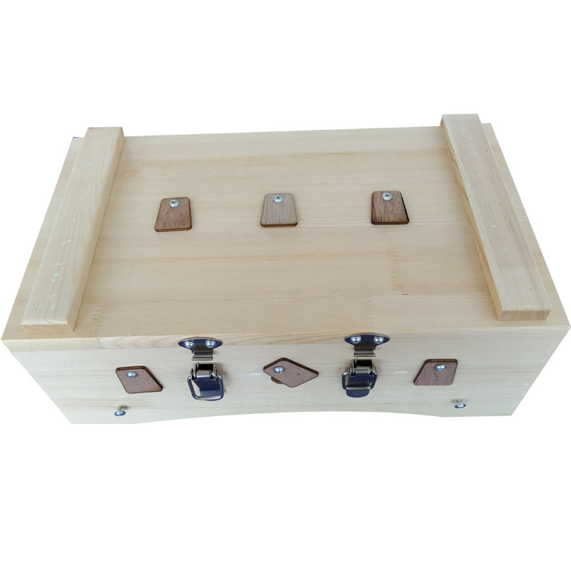 Traditional Chinese Medicine Customized Waist Belly Moxibustion Box Back Large Family Solid Wood Moxibustion Box Not Fire-extinguishing woody eyes Moxibustion Box