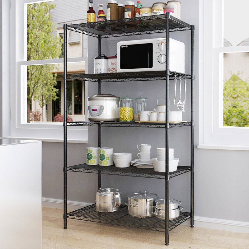 Extremely high metal shelf storage shelf shelf sundries shelf finishing shelf shelf kitchen living room floor shelf