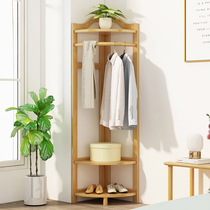 Corner Clothing Cap Rack Release Clothes Rack Easy Hanging Hanger Ground Solid Wood Home Bedroom Wall Corner Eurostyle Shelf
