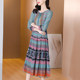 Yarn material dress silk 2023 new spring and autumn mother high-end luxury big brand silkworm women's flagship store authentic