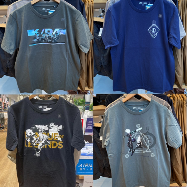 Uniqlo League of Legends Co-Branded Ut Printed Short-Sleeved Casual Round-Neck T-Shirt for Men and Women