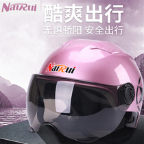 Summer electric moped Harley Four Seasons Helmet Lightweight Personality Semi-Helmets for Men and Women