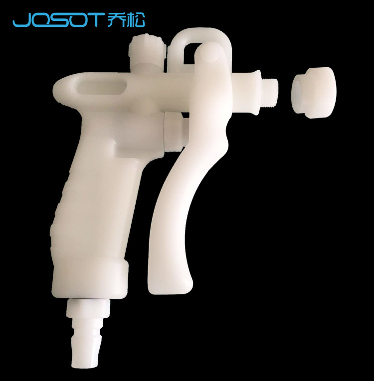 White PP plastic water gun dust removal gun cleaning gun Clean room laboratory special water gun with PP shower nozzle