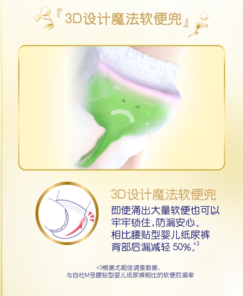 Nhật Bản Unicorn moony Royal series nhập khẩu quần thoáng khí tã tã M58 - Tã / quần Lala / tã giấy tã bỉm