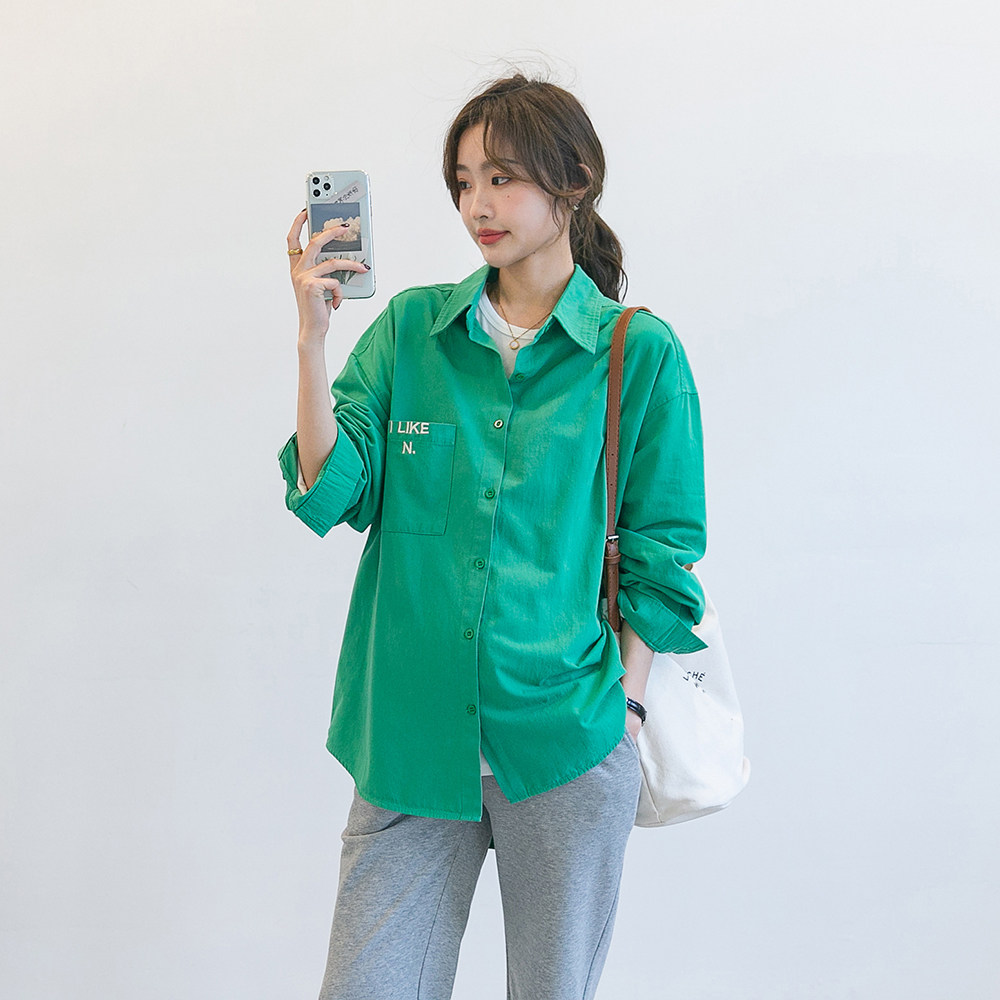 Fa-style Don't To ~ Pregnancy Woman Dress Spring Shirt Han Wind Chic Inside a small crowd of light and relaxed Lean Temperament Boom