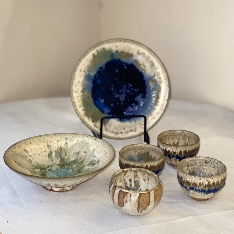 Yaki Monogatari Suzuki Kenta Ceramic Bowl Tea Cup Small Handheld Cup Tea Bowl Dessert Plate Cold Dish Plate Crystal Glaze Yaki Monogatari Suzuki Kenta Ceramic Bowl Tea Cup Small Handheld Cup Tea Bowl Dessert Plate Cold Dish Plate Crystal Glaze