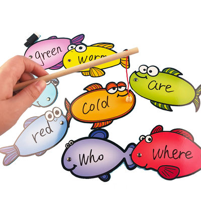 Wooden magnetic fishing rods, toys for children and primary schools, early education teaching AIDS, classroom interaction, teacher training courses, English learning
