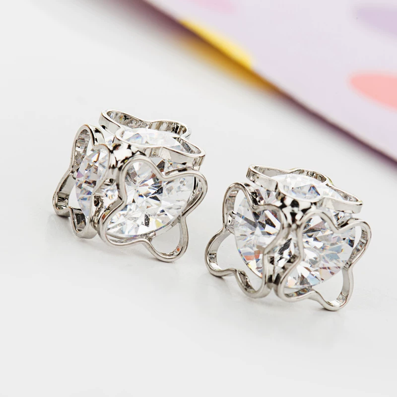 Универсальные серьги солнечная энергия з zircon, подарок на день рождения