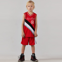 Childrens basketball suit match team uniform custom printing quick dry breathable short sleeve sports suit parent-child Jersey men