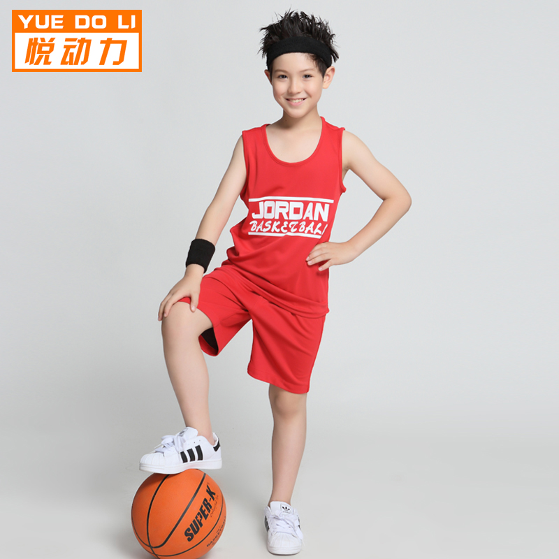 (daily special price) Children's basketball clothes suit Male elementary school boy jersey custom print number Summer bifacial basketball suit