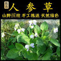 Freshly picked creeping pansy seven-star lotus Chaoshan green grass ginseng grass shop empty tiger white flower loose blood grass white flower ear hook grass