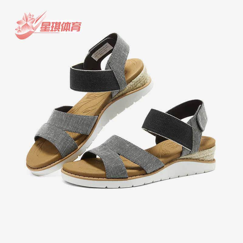 Skechers/Skechers Lightweight, Soft and Comfortable Outdoor Women's Ultra-Light Wedge Sandals 114001