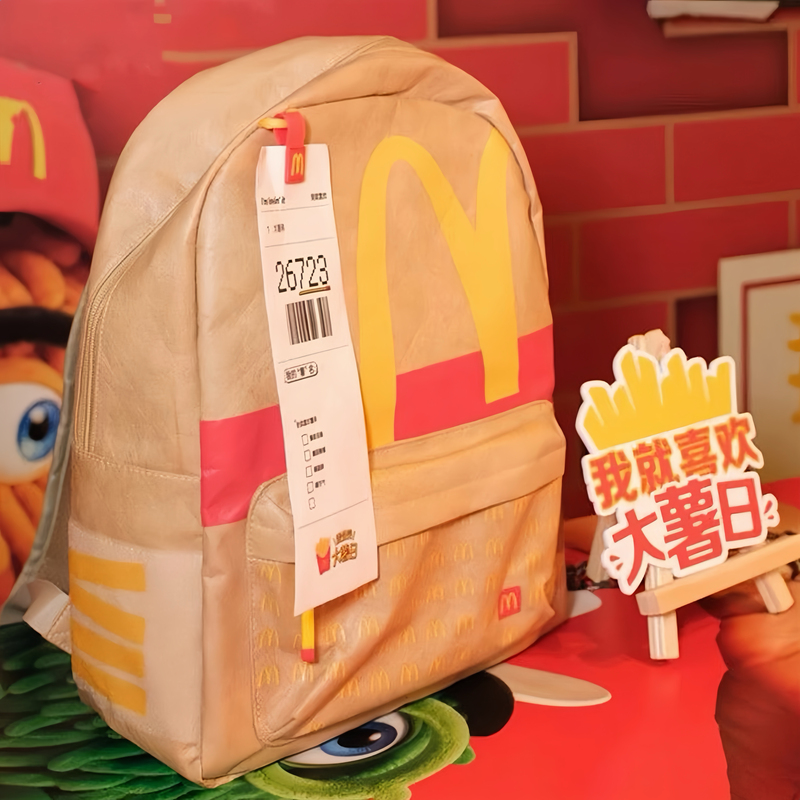 2026 Mcdonald's Big Mac Day Limited Edition Backpack Large Capacity Lightweight Travel Backpack Gift