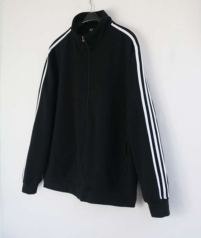 Original Bf Style 2025 Spring and Autumn Clothing for Couples, Men's and Women's Three-Stripe Casual Sports Stand-Up Collar Sweatshirt Jacket Trendy Top