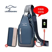 Синяя сумка с петлей на руку, модернизированная версия