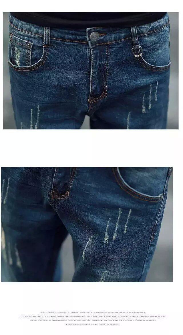 Jeans pour adolescent pieds Slim pour Quatre saisons - Ref 1467073 Image 11