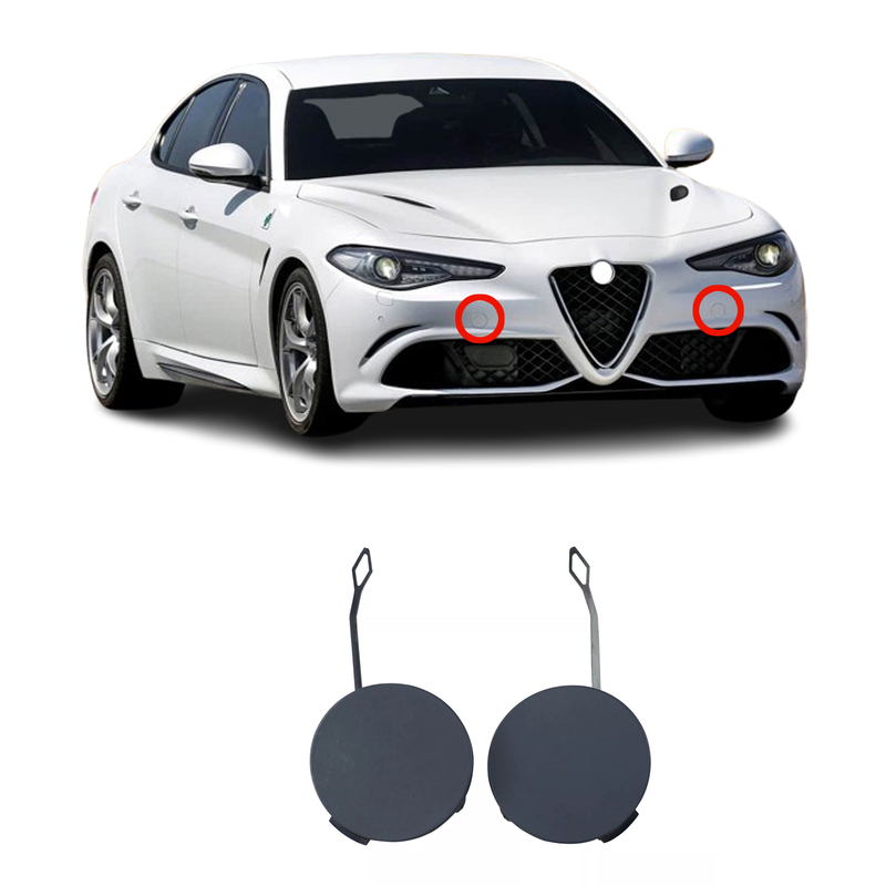 Suitable for 2015-17 Alfa Romeo 200Giulia280 Front Bumper Trailer Cover Juliet Trailer Hook