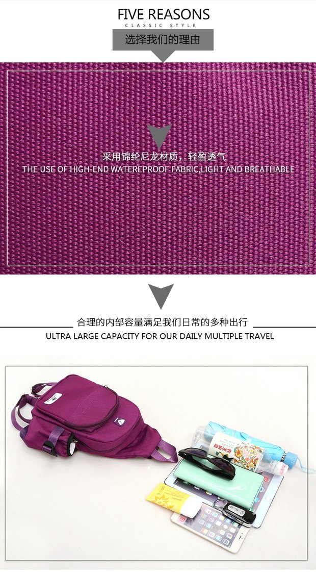 Du lịch kép sử dụng túi đeo vai mini túi vải nữ túi đeo chéo nam adidas