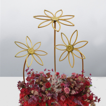 Wedding props iron art Xiangyanghua Road leads wedding stage welcome background screen ornaments T aisle guide Road