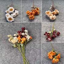 Simulation flower silk flower snow peony Snow Flower wedding fake flower wedding wedding hall banquet hall flower material beauty window decoration