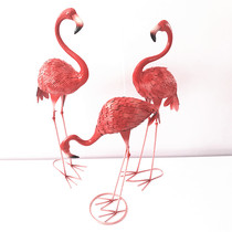 Mori wedding decoration wedding props wrought iron Flamingo ornaments shopping mall layout garden shop window display