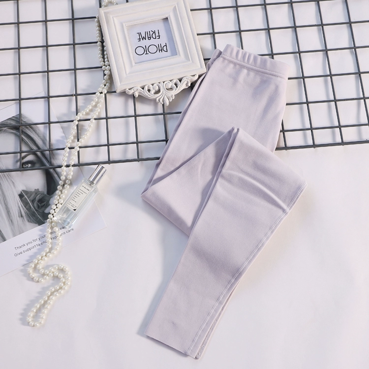 Mùa đông nhung dày cộng với quần legging nhung Phụ nữ mặc quần cạp cao cỡ lớn quần ấm là quần đen mỏng quần thun
