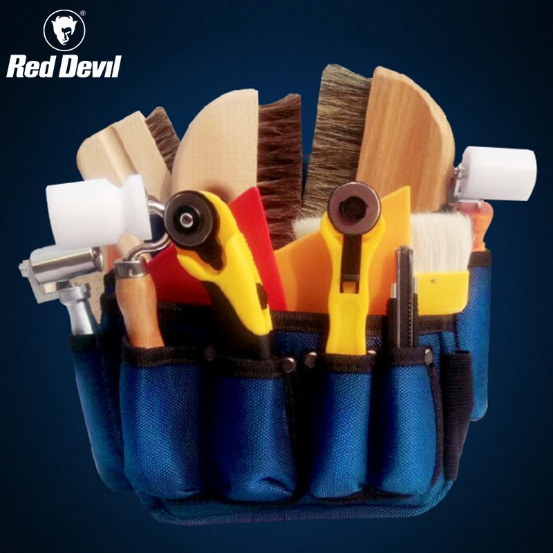 Sticking Wallpaper Wallpaper Construction Tool Series Waist Canvas Wallpaper Kit Multipurpose Five Gold Tool Bag With Belt