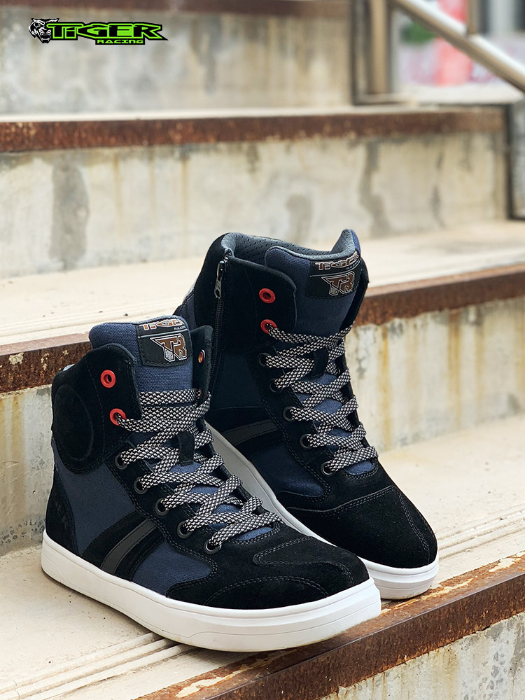 TR Hong Kong Tiger brand motorcycle riding male city commuter motorcycle shoes anti-fall breathable motorcycle motorcycle racing boots
