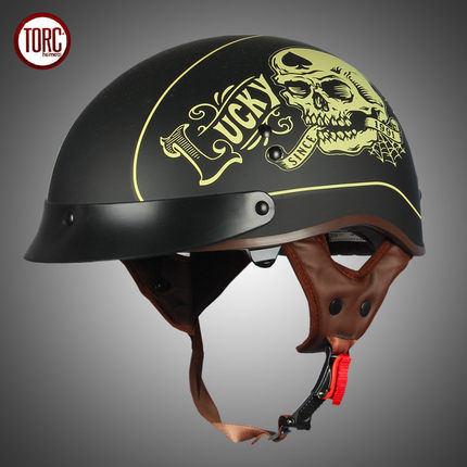 TORC locomotive scooter electric car riding helmet light small half armor summer lovers' safety helmet male and female